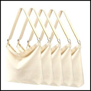 Large Canvas Tote Crossbody Bag Boho Chic Reusable Travel Shoulder Bag